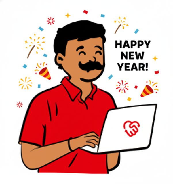 Ilustrasi barangseken - Happy New Year 2026